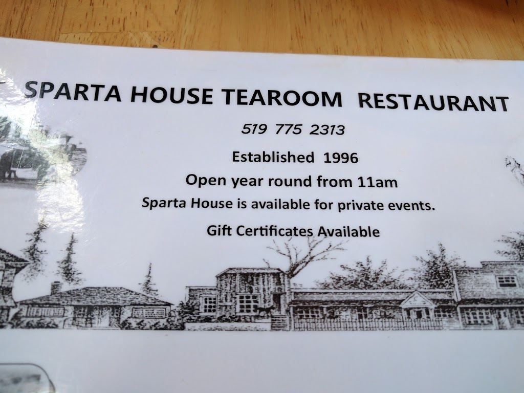 Sparta House TeaRoom | 46342 Sparta Line, Sparta, ON N0L 2H0, Canada | Phone: (519) 775-2312