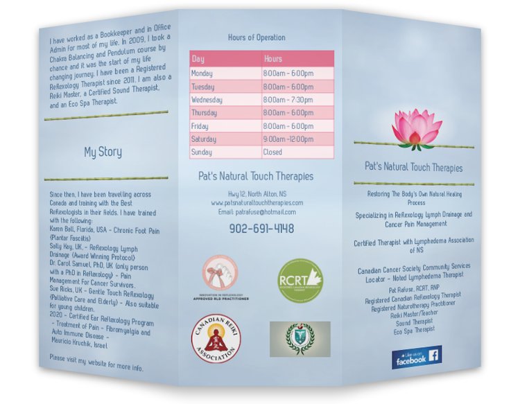 Pats Natural Touch & Sound Therapy (Natural Touch Reflexology) | 15 Fowler Ct, New Minas, NS B4N 3J1, Canada | Phone: (902) 691-4148