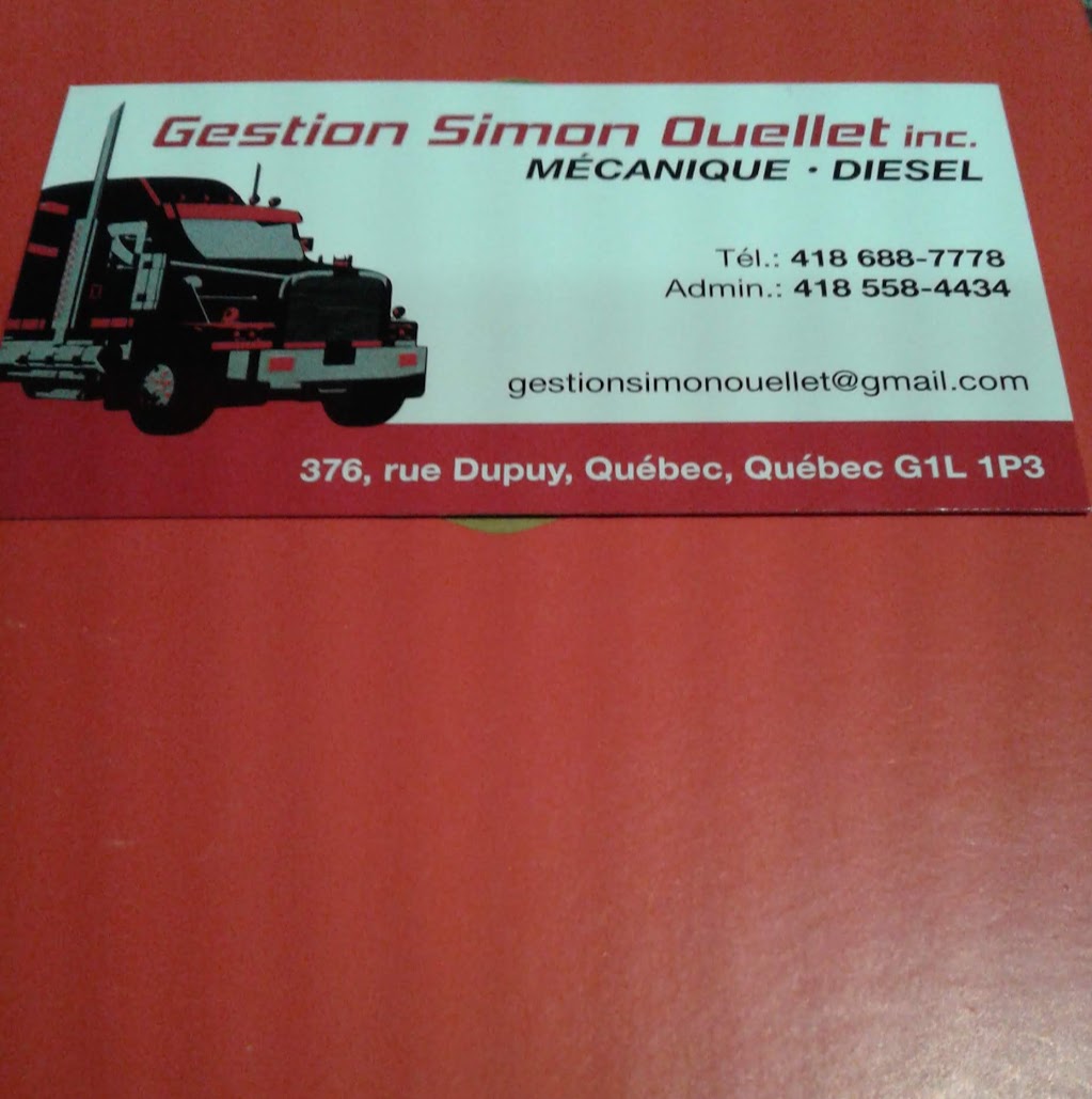 Gestion Simon Ouellet Inc | car repair | 376 Rue Dupuy, Québec, QC G1L 1P3, Canada | 4186887778 OR +1 418-688-7778