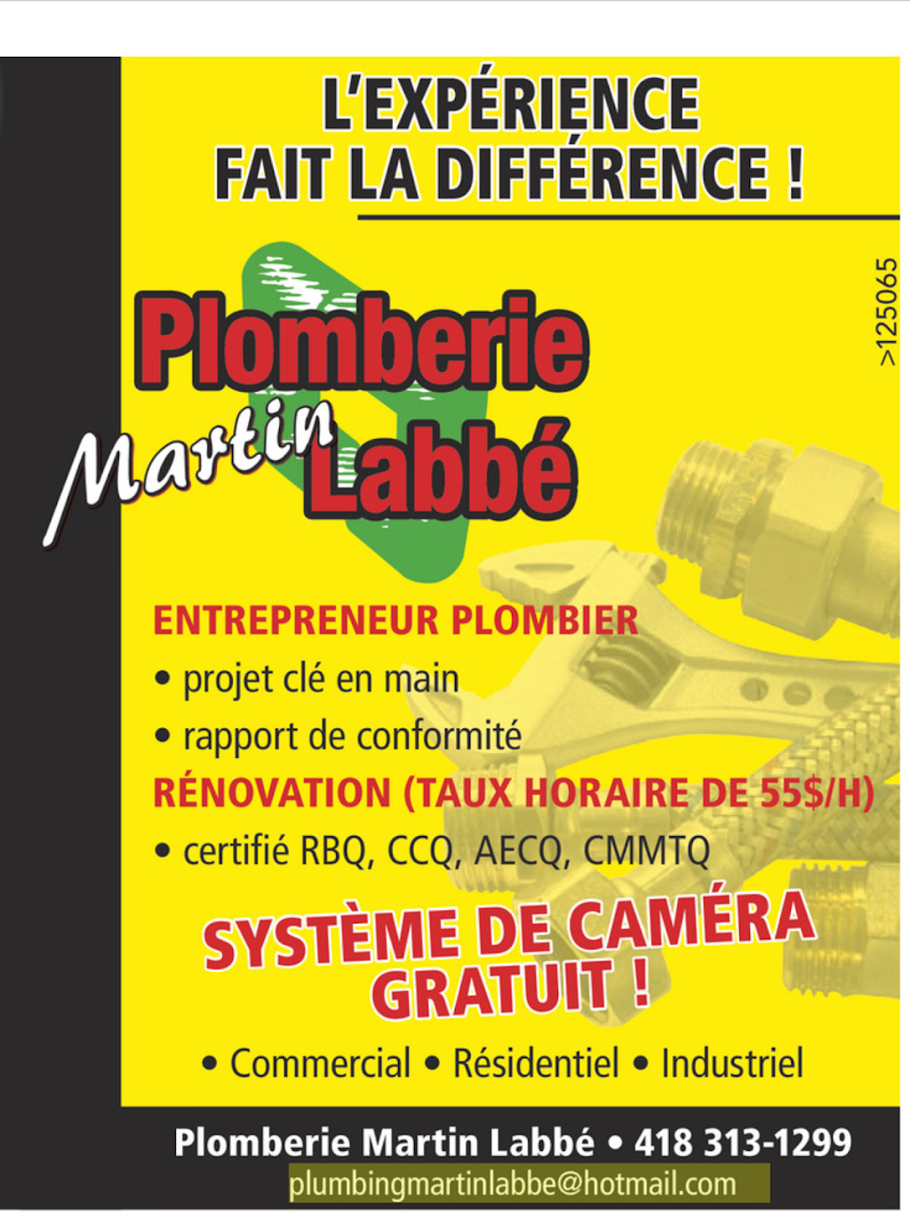 Plomberie Martin Labbé | 314 39e Rue, Saint-Georges, QC G5Y 0C9, Canada | Phone: (418) 313-1299