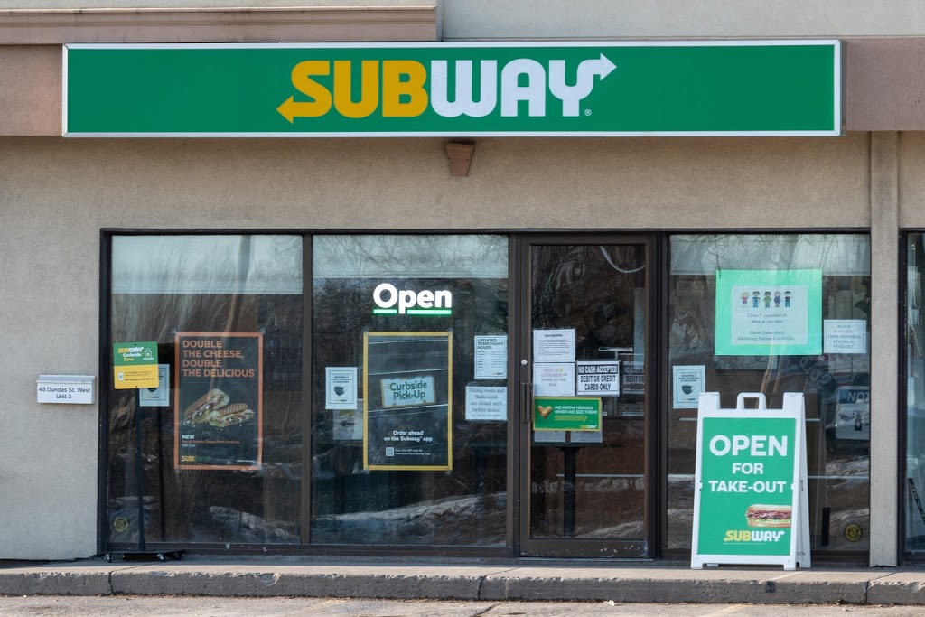 Subway | 48 Dundas St W Unit 3, Belleville, ON K8P 1A3, Canada | Phone: (613) 967-1727