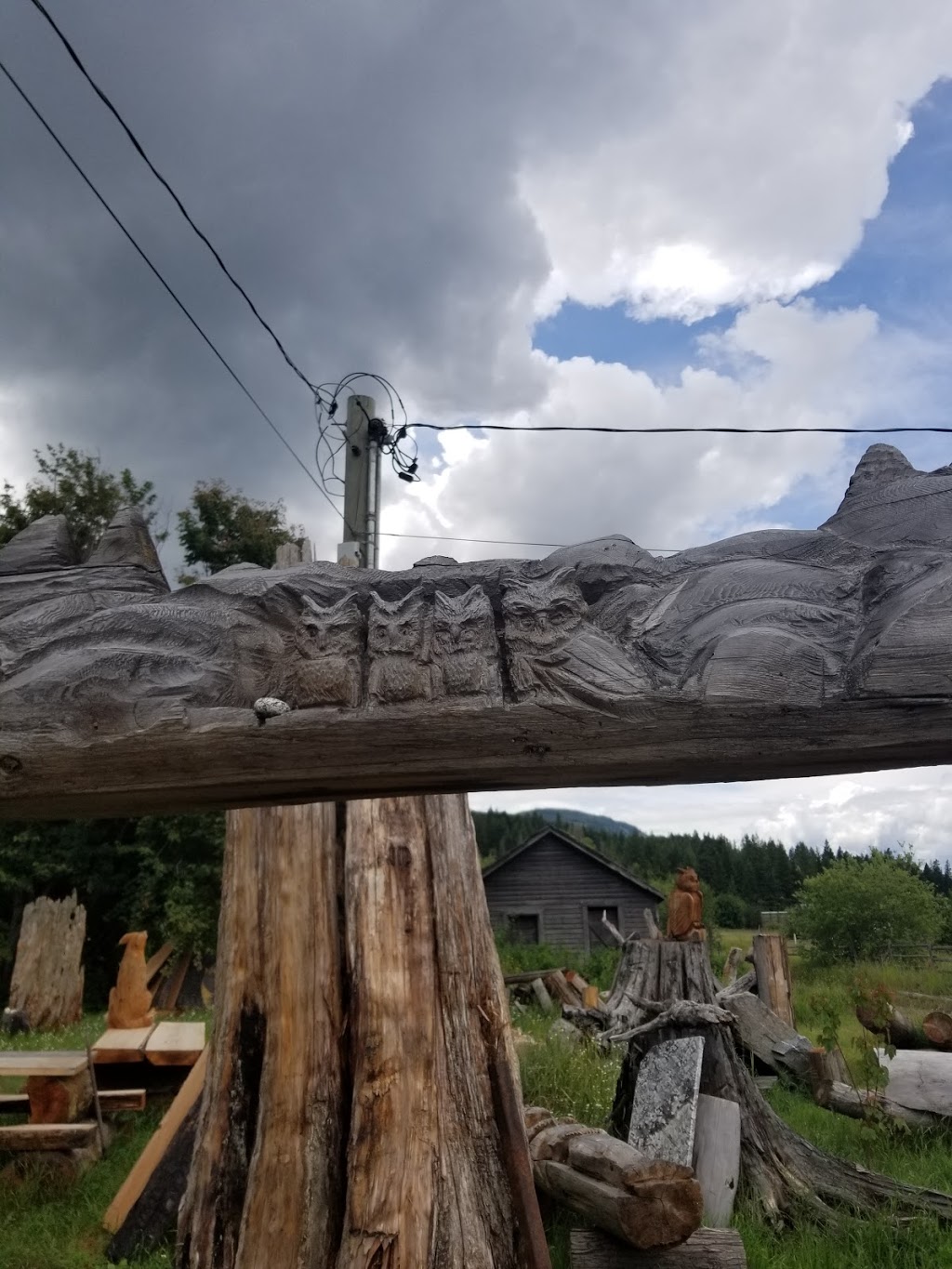 Gary Foster Originals- Wood Sculpture & Waterfalls | point of interest | Chum Creek 2, BC V0E, Canada | 2503710669 OR +1 250-371-0669