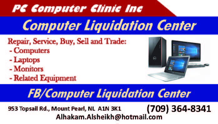 Computer Liquidation Center | 953 Topsail Rd, Mount Pearl, NL A1N 3J6, Canada | Phone: (709) 364-8341
