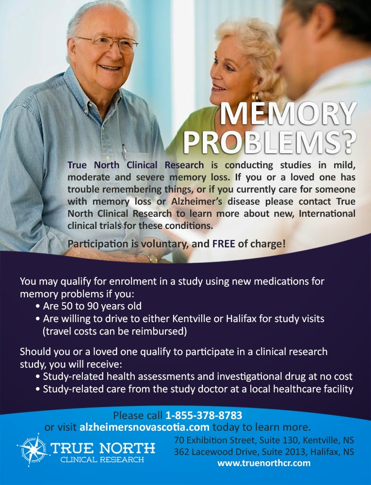 True North Clinical Research | 21 Roy Ave Suite 230, Kentville, NS B4N 4K9, Canada | Phone: (902) 679-0536