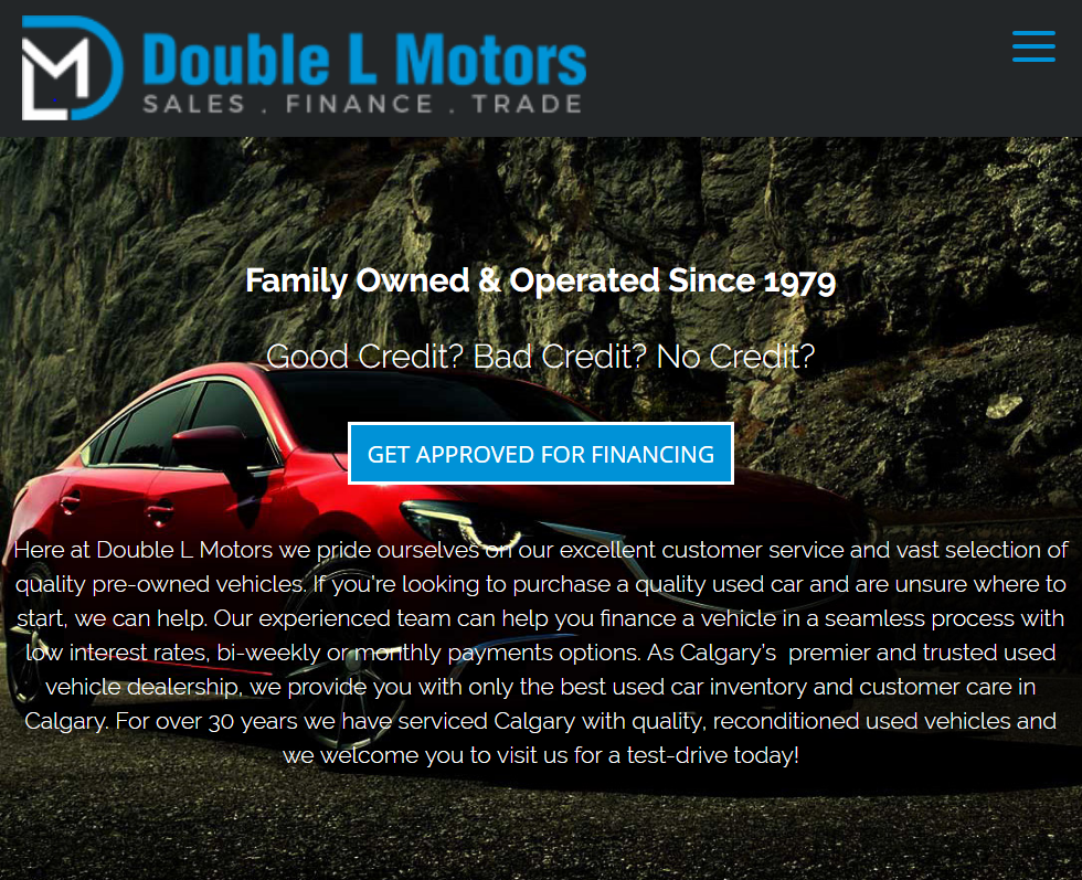 Double L Motors | 1509 9 Ave SE, Calgary, AB T2G 0T6, Canada | Phone: (403) 262-9789