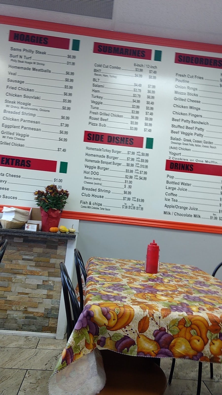 Sams Hoagies | 700 Balmoral Dr Unit # 3, Brampton, ON L6T 1X2, Canada | Phone: (905) 216-1730