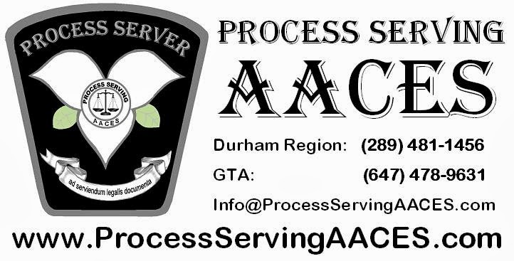 Process Serving AACES | 320 Chaleur Ave, Oshawa, ON L1J 6N6, Canada | Phone: (289) 481-1456