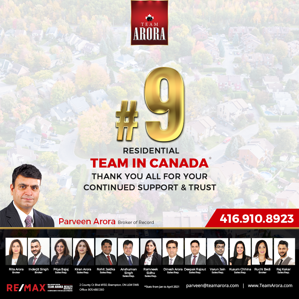 Top Realtor in Mississauga and Brampton | Teamarora | 268 Derry Rd Unit 101, Mississauga, ON L5W 1N6, Canada | Phone: (416) 910-8923