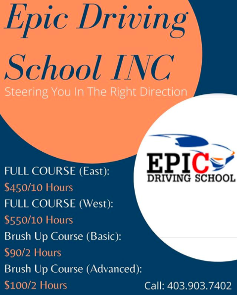 Epic Driving School | 17 Coral Springs Park NE, Calgary, AB T3J 3R1, Canada | Phone: (403) 903-7402