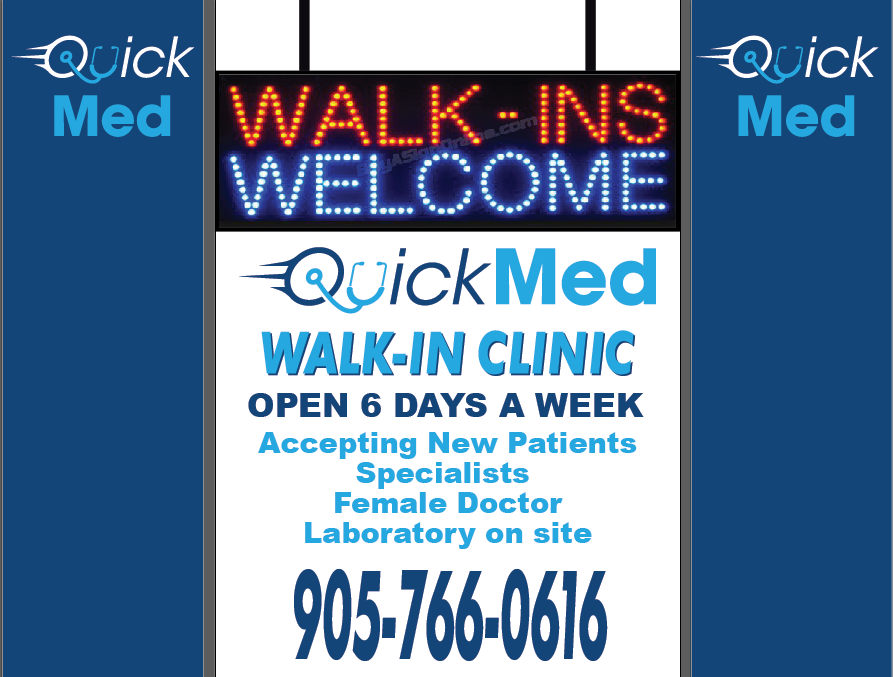 QuickMed Walk-In Clinic | health | 3447 Cawthra Rd, Mississauga, ON L5A 2X9, Canada | 9057660616 OR +1 905-766-0616
