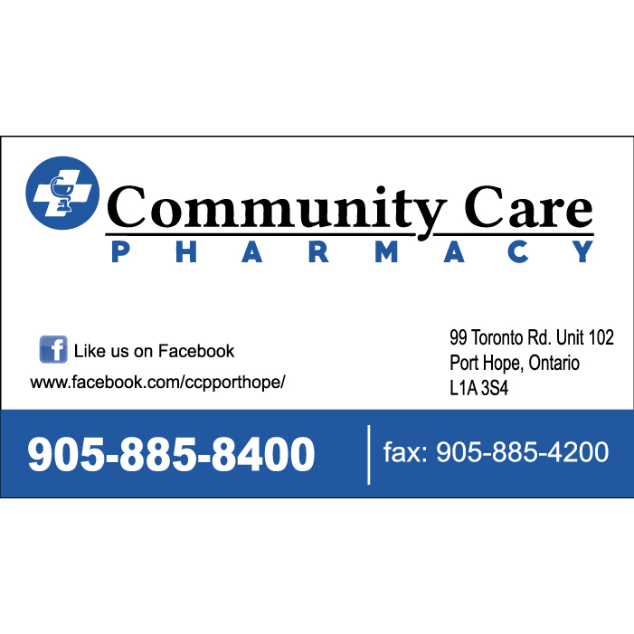 Community Care Pharmacy | 99 Toronto Rd, Port Hope, ON L1A 3S4, Canada | Phone: (905) 885-8400