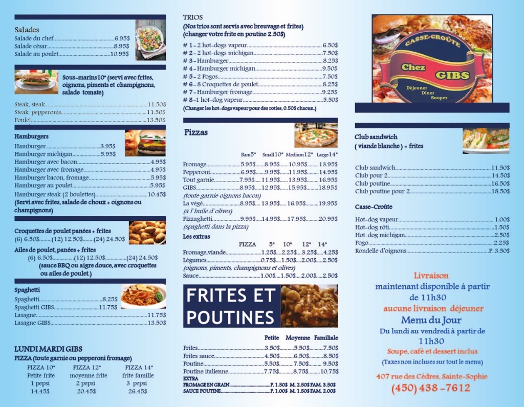 Chez Gibs | 2781 Rue Godard, Sainte-Sophie, QC J5J 2T4, Canada | Phone: (450) 438-7612