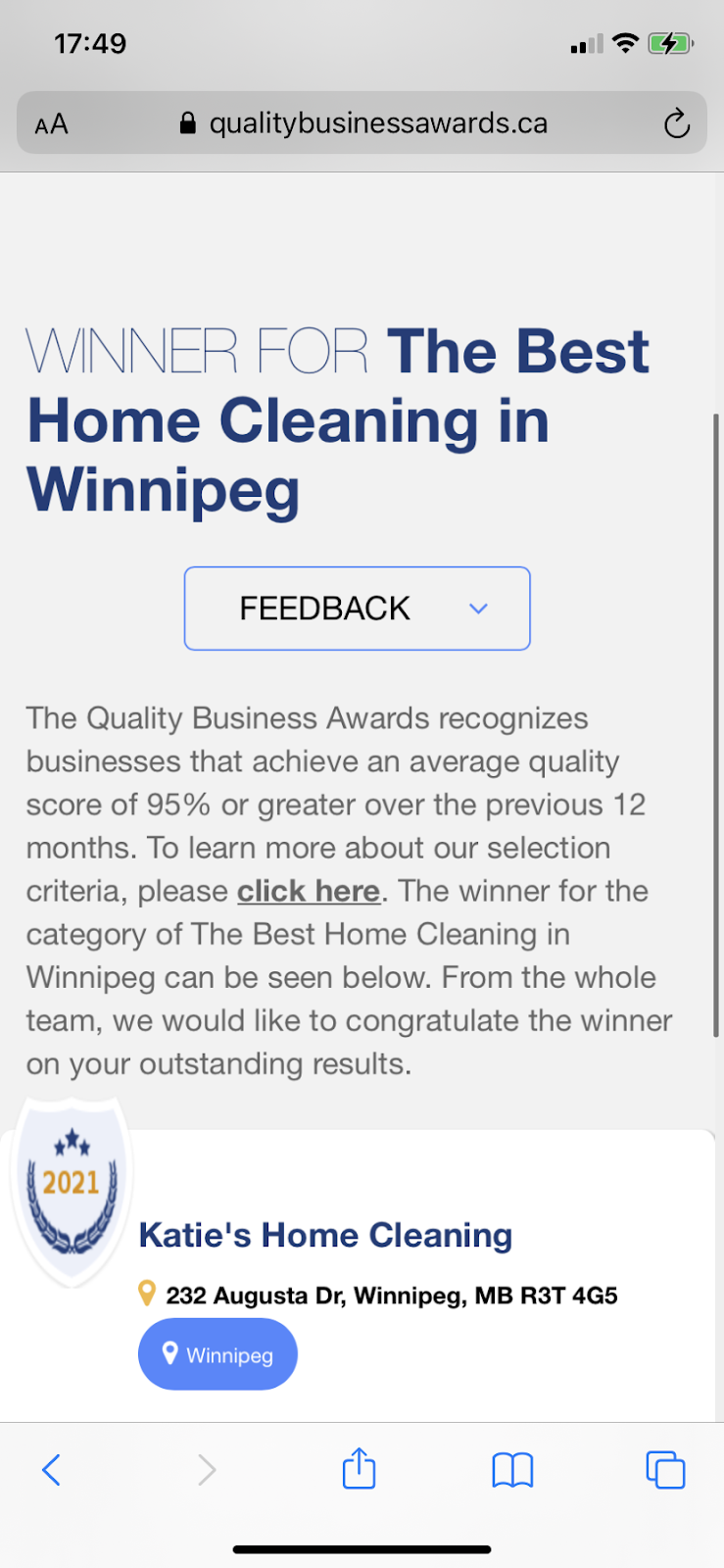 Katies Home Cleaning | 232 Augusta Dr, Winnipeg, MB R3T 4G5, Canada | Phone: (204) 955-2900