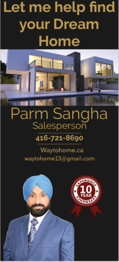PARMJIT SANGHA REALTOR | 27 Strathdale Rd, Brampton, ON L6S 0C9, Canada | Phone: (416) 721-8690