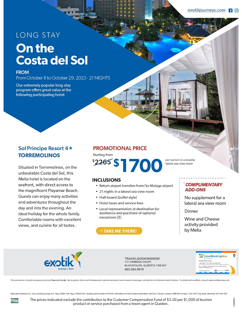 Travelbookingnow | 117 Crimson Ct, Blackfalds, AB T4M 0A7, Canada | Phone: (403) 304-0919