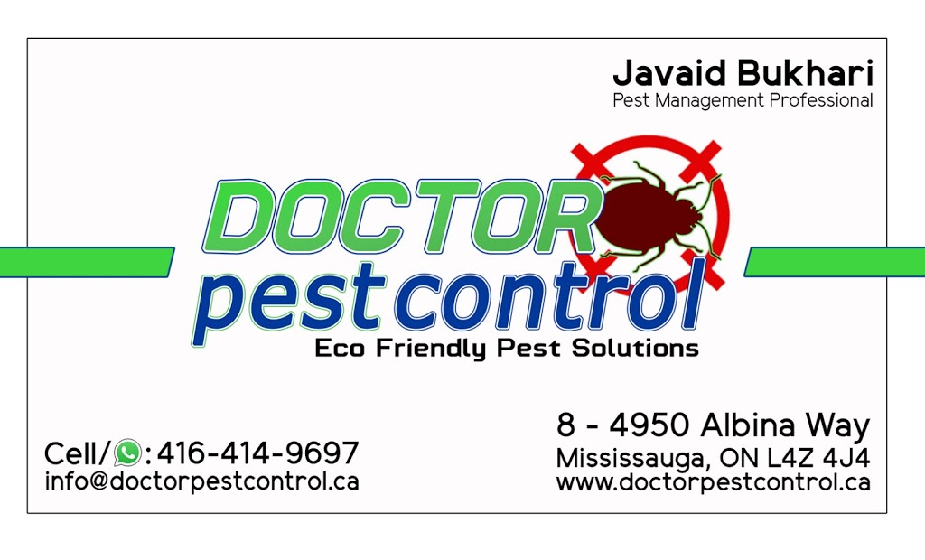 Doctor Pest Control | 4950 Albina Way #08, Mississauga, ON L4Z 4J4, Canada | Phone: (416) 414-9697