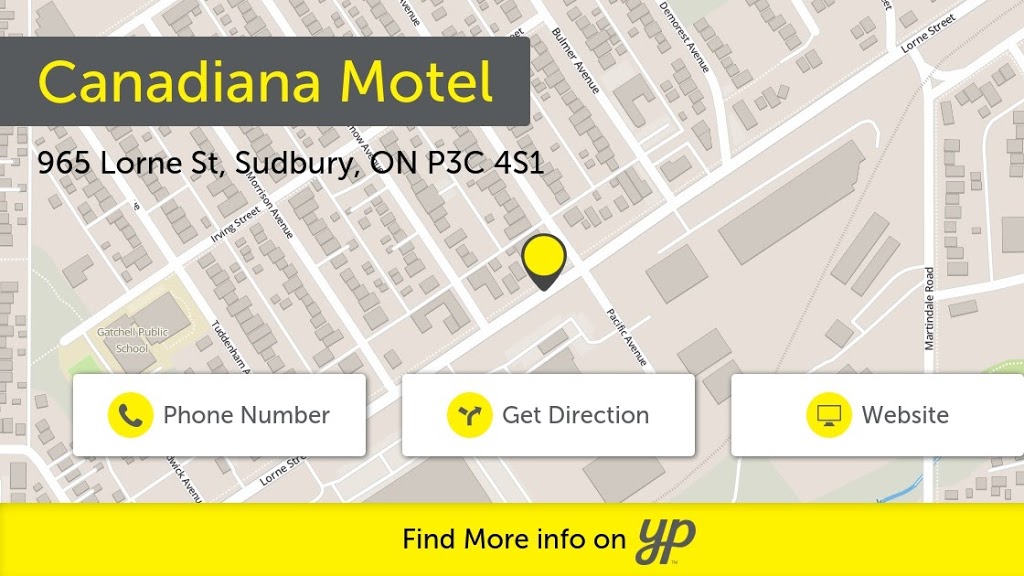 Canadiana Motel | 965 Lorne St, Sudbury, ON P3C 4S1, Canada | Phone: (705) 674-7585