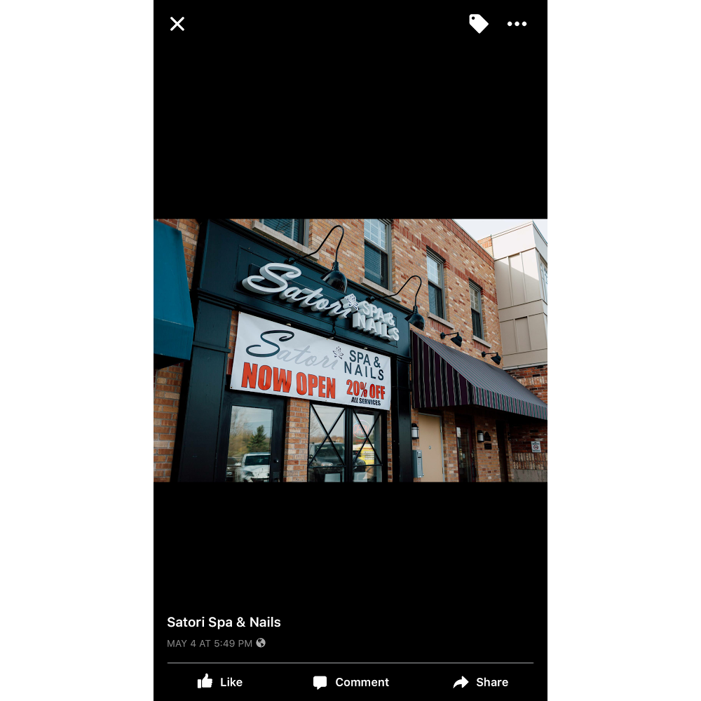 Satori Spa & Nails | 50 Lakeport Rd Unit #102, St. Catharines, ON L2N 4P7, Canada | Phone: (905) 646-1573