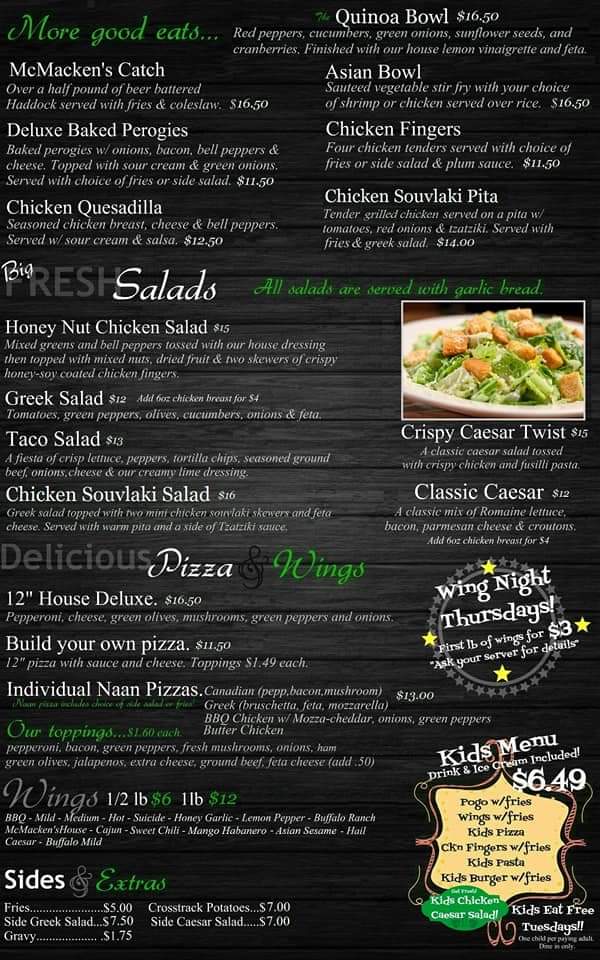McMackens | 37 John St, Sturgeon Falls, ON P2B 1Y2, Canada | Phone: (705) 753-1199