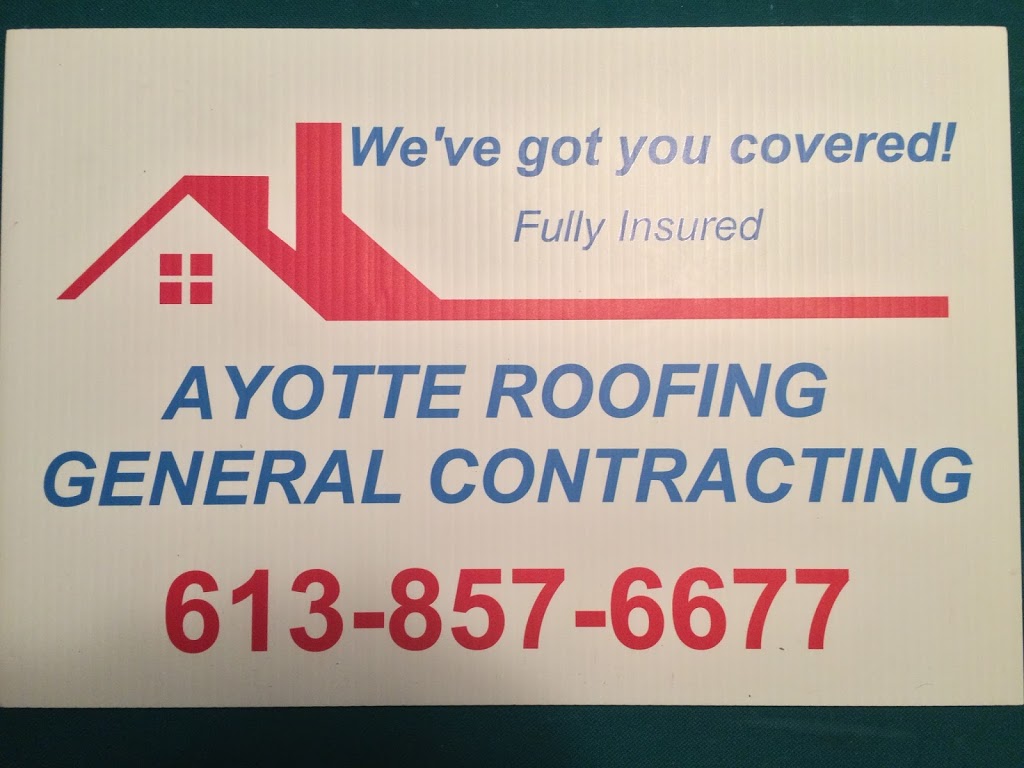Ayotte RoofingandContracting@gmail.com | 3300 Colonial Rd, Sarsfield, ON K0A 3E0, Canada | Phone: (613) 857-6677