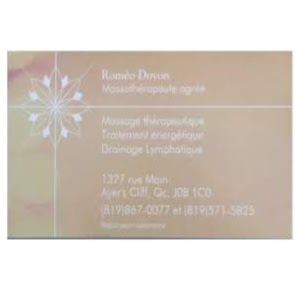 Roméo Doyon Massothérapeute | 1377 Rue Main, Ayers Cliff, QC J0B 1C0, Canada | Phone: (819) 867-0077