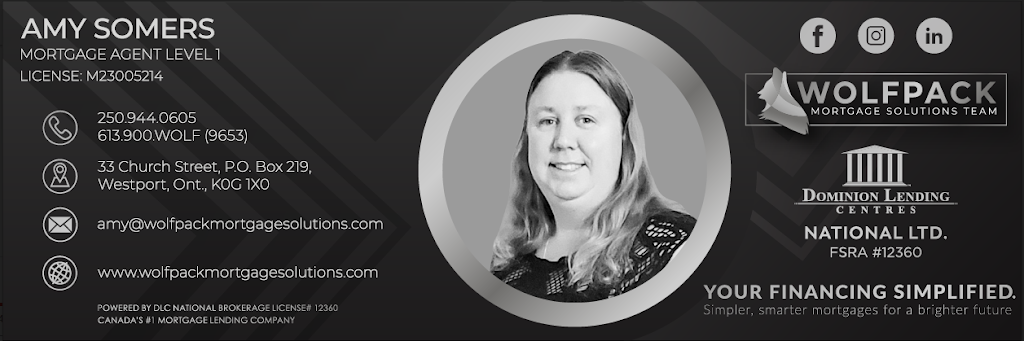 Wolfpack Mortgage Solutions - Amy Somers | 831 James St, Delhi, ON N4B 2C9, Canada | Phone: (250) 944-0605