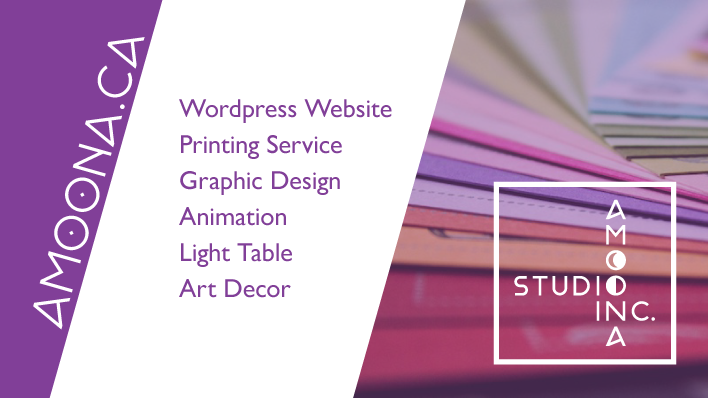 Amoona Studio Inc. | 102 Westoak Trail, Kitchener, ON N2R 0K3, Canada | Phone: (519) 807-6664