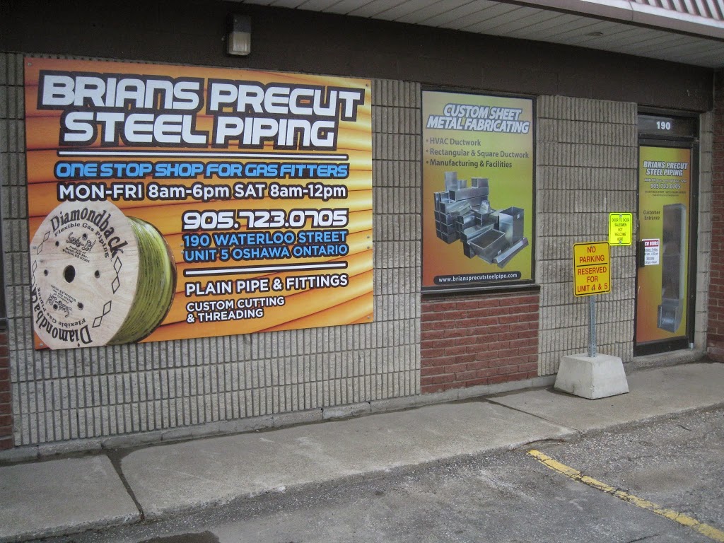 Brians One Stop Shop For Gas Fitters | 595 Wentworth St E, Oshawa, ON L1H 3V8, Canada | Phone: (905) 723-0705
