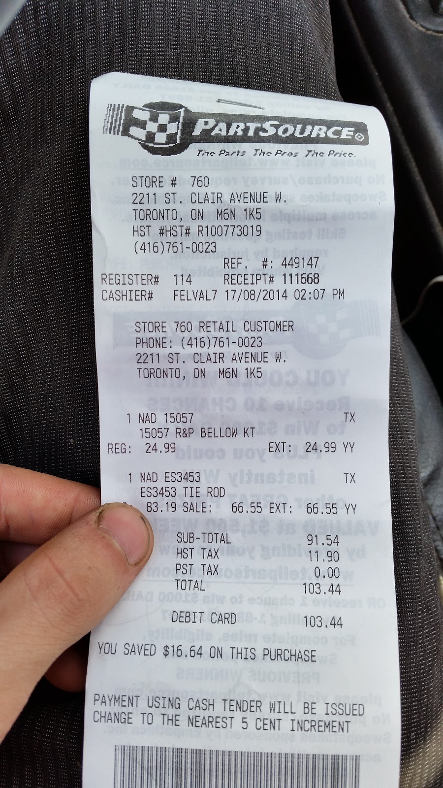 PartSource | 2211 St Clair Ave W, Toronto, ON M6N 1K5, Canada | Phone: (416) 761-0023