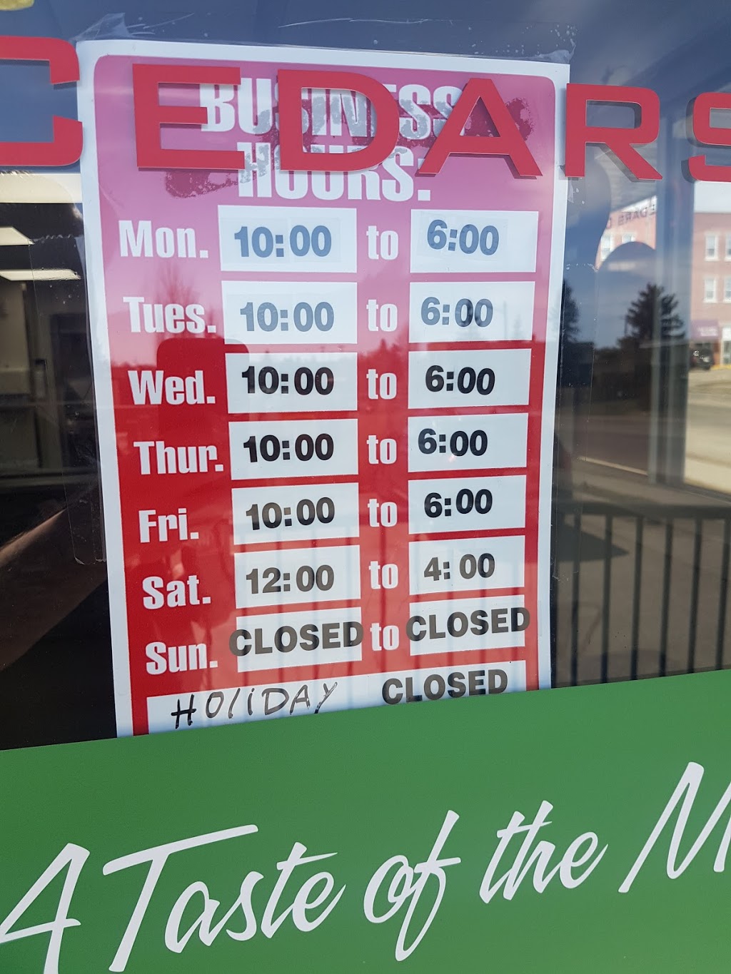 Cedars Deli | 7003 Ogden Rd SE, Calgary, AB T2C 1B5, Canada | Phone: (403) 233-2771