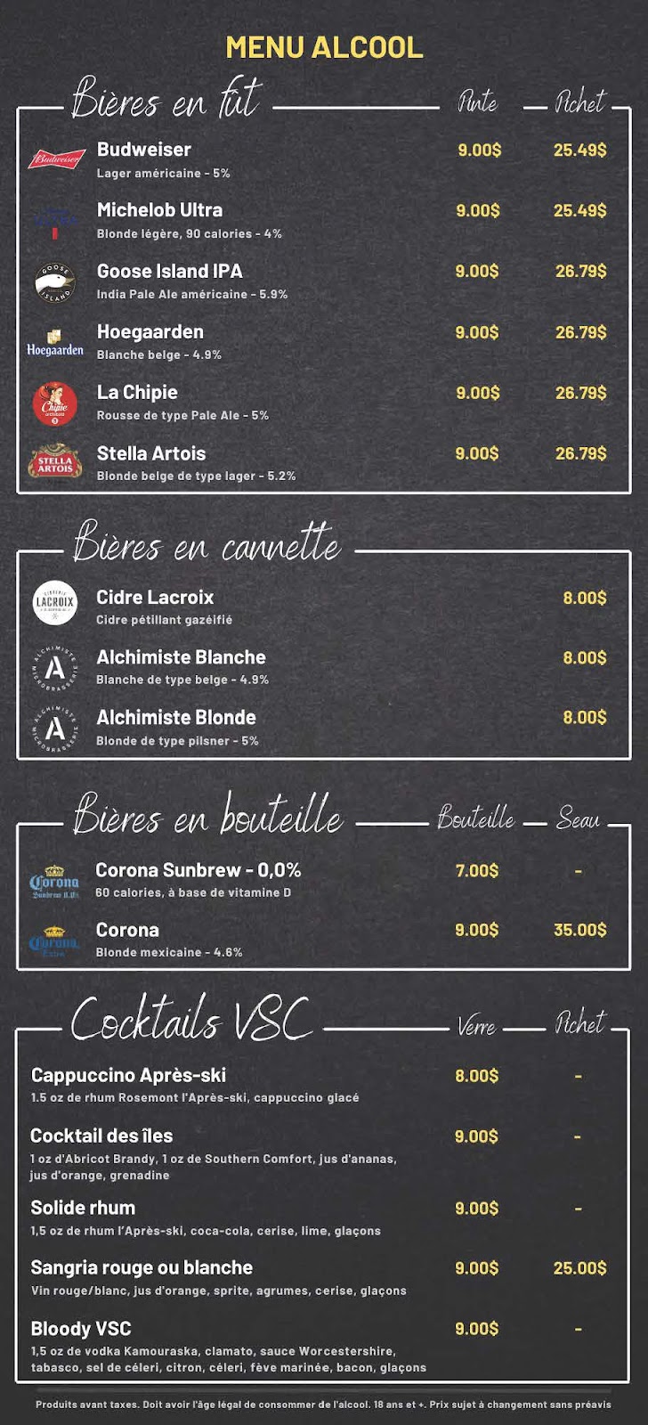 Restaurant Le Pitch | 505 Rue Val St Côme, Saint-Côme, QC J0K 2B0, Canada | Phone: (450) 883-0701