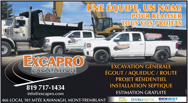 Excapro inc. | 360 Rue Magloire Gosselin, Mont-Tremblant, QC J8E 2R3, Canada | Phone: (819) 717-1434