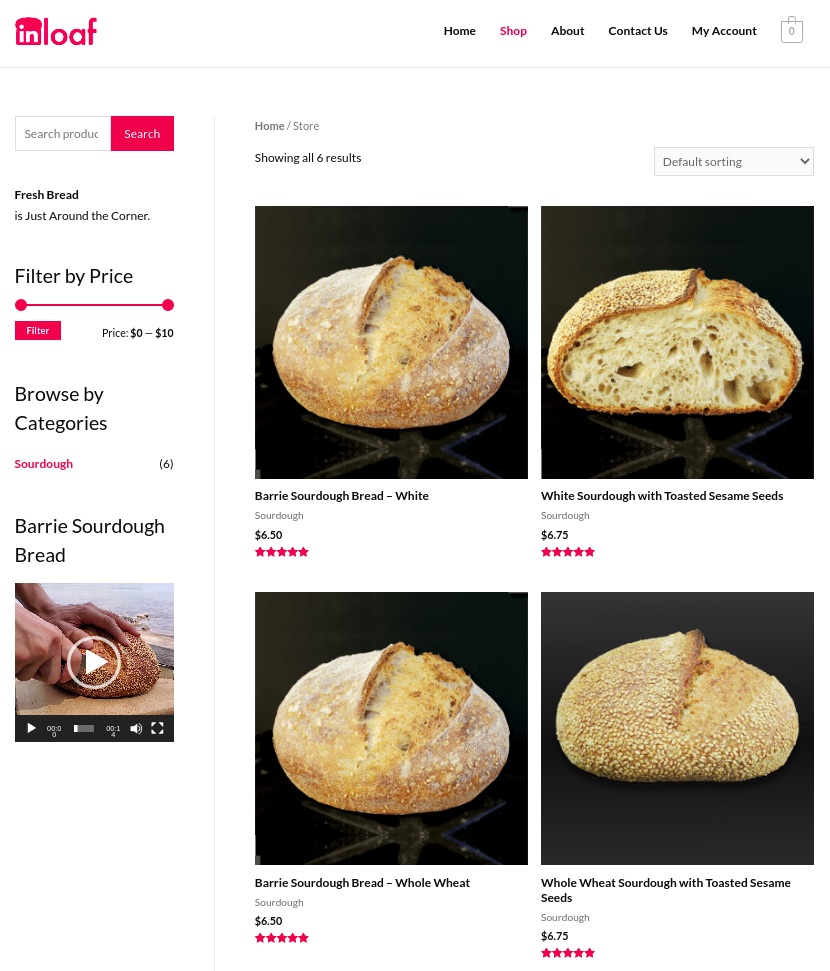 inLoaf Sourdough Bread and Bakery | 168 Blake St, Barrie, ON L4M 1K3, Canada | Phone: (800) 262-3901
