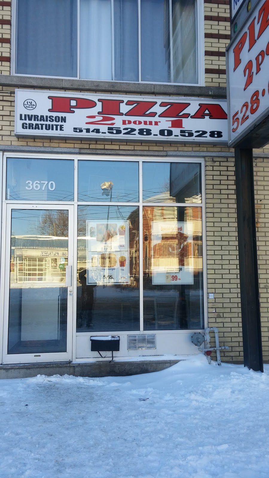 Pizza 2 Pour 1 | 3670 Rue Fleury E, Montréal-Nord, QC H1H 2S6, Canada | Phone: (514) 324-8369