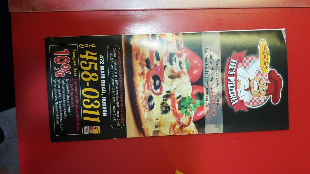 Lees Pizzeria | 472 Rue Main, Hudson, QC J0P 1H0, Canada | Phone: (450) 458-0311
