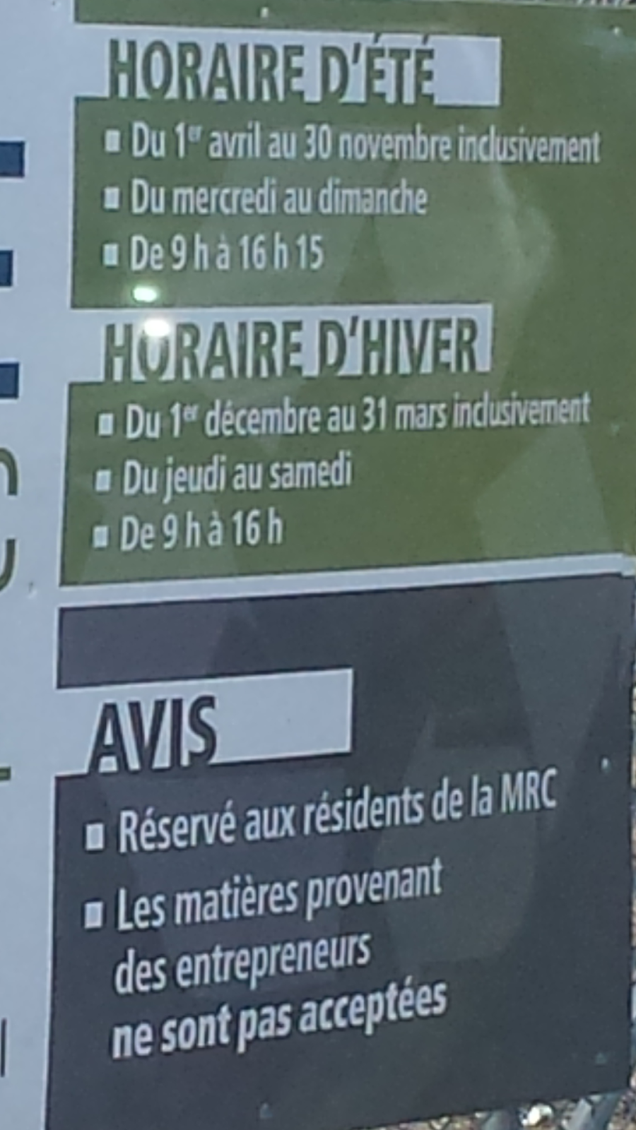 Écocentre régional Pierre-De Saurel | 3145 Rue Joseph Simard, Sorel-Tracy, QC J3R 0E3, Canada | Phone: (450) 908-0784