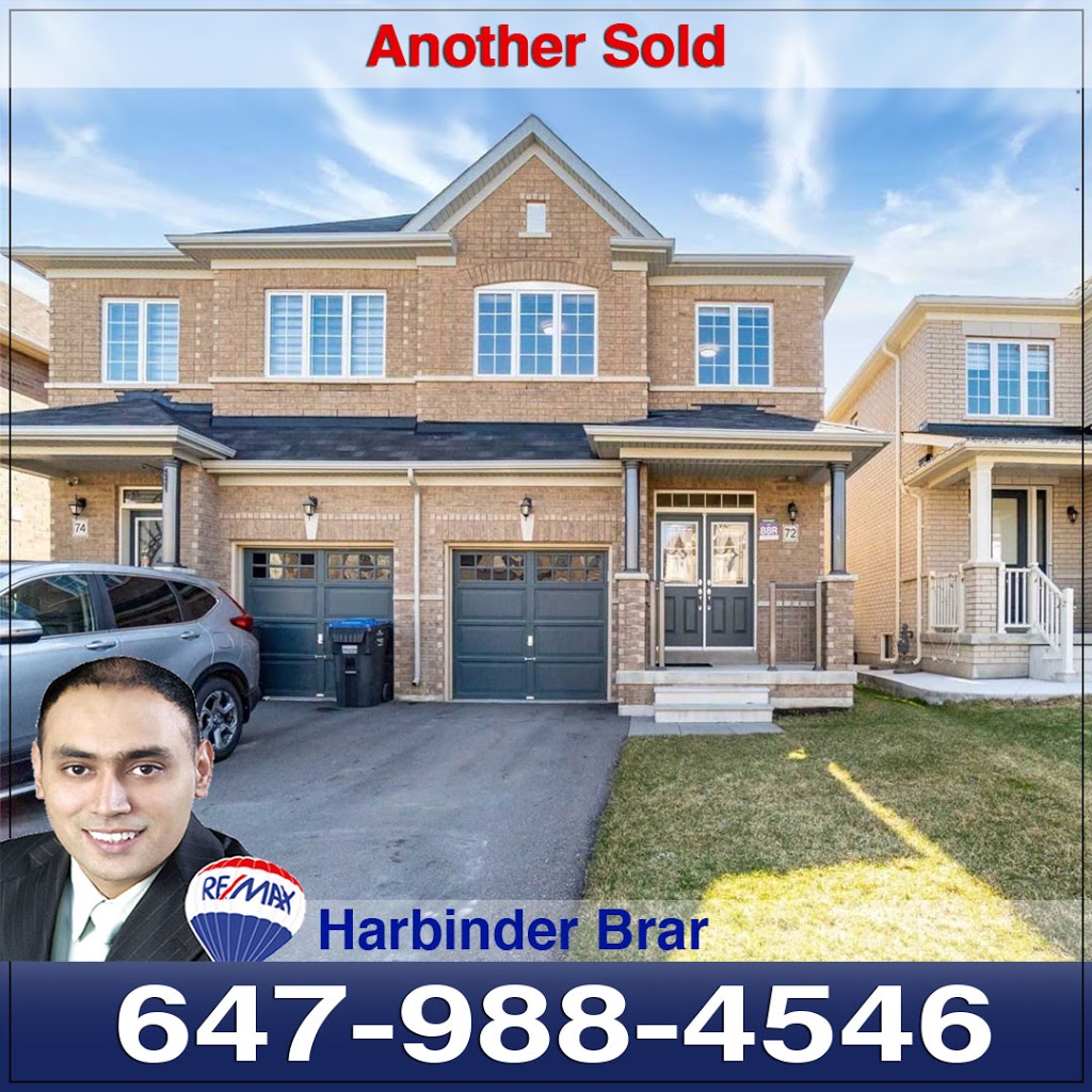 Harbinder Brar Broker - #1 Realtor in Entire L6P Brampton | 164 Sandalwood Pkwy E Suite 209, Brampton, ON L6Z 3S4, Canada | Phone: (647) 988-4546