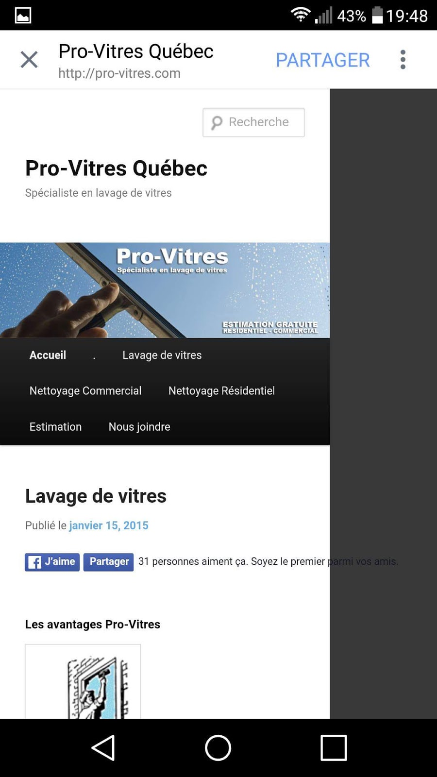 Lavage De Vitres Pro-vitres | 8 Rue des Cèdres, Sainte-Brigitte-de-Laval, QC G0A 3K0, Canada | Phone: (418) 997-1367