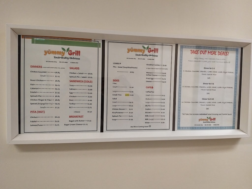 Yummy Grill | 60 Columbia Way, Markham, ON L3R 0C9, Canada | Phone: (905) 475-6666