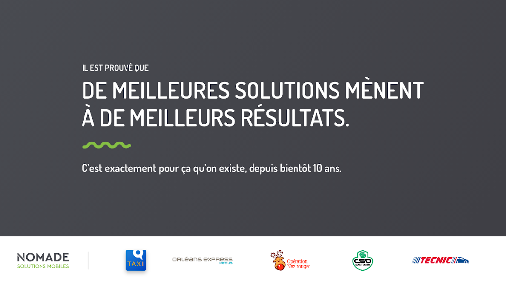 Nomade Solutions Mobiles | 270-5275 Bd Wilfrid-Hamel, Québec, QC G2E 5M7, Canada | Phone: (844) 666-2330