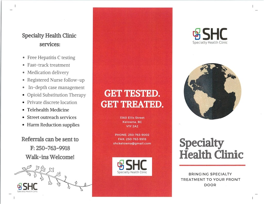 Specialty Health Clinic | 104-1360 Ellis St, Kelowna, BC V1Y 2A2, Canada | Phone: (250) 763-9002