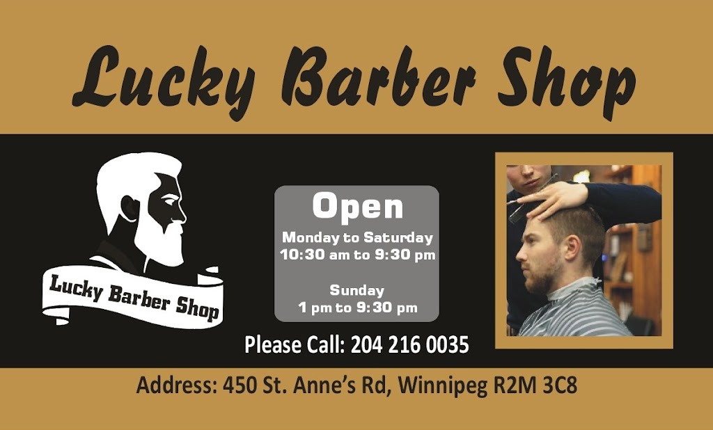 Lucky Barber shop | 450 St Annes Rd, Winnipeg, MB R2M 3C8, Canada | Phone: (204) 216-0035