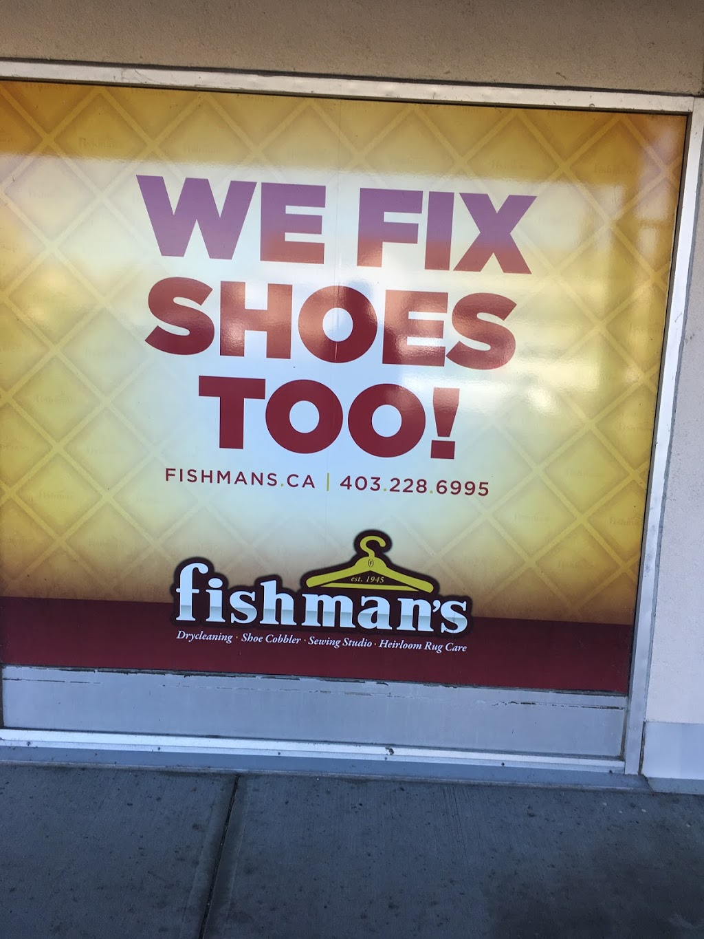 Fishmans Wet Cleaners - Glenmore Landing | 1600 90 Ave SW, Calgary, AB T2V 5A8, Canada | Phone: (403) 228-6995