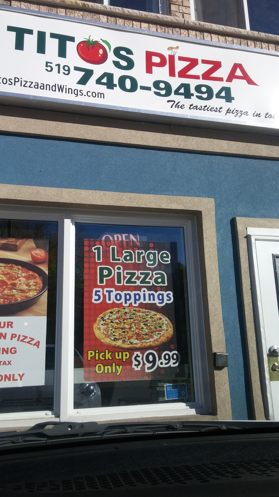 Titos Pizza | 21 McKay St, Cambridge, ON N1R 4G2, Canada | Phone: (519) 740-9494