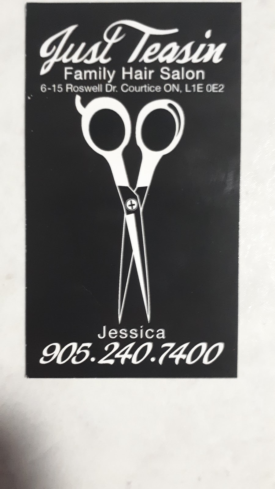 Just Teasin Family Hair Salon | 6-15 Rosswell Dr, Courtice, ON L1E 0E2, Canada | Phone: (905) 240-7400