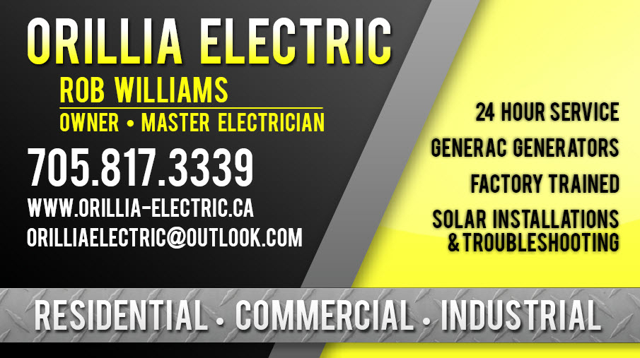 Orillia Electric | Gray St RR2, Coldwater, ON L0K 1E0, Canada | Phone: (705) 817-3339