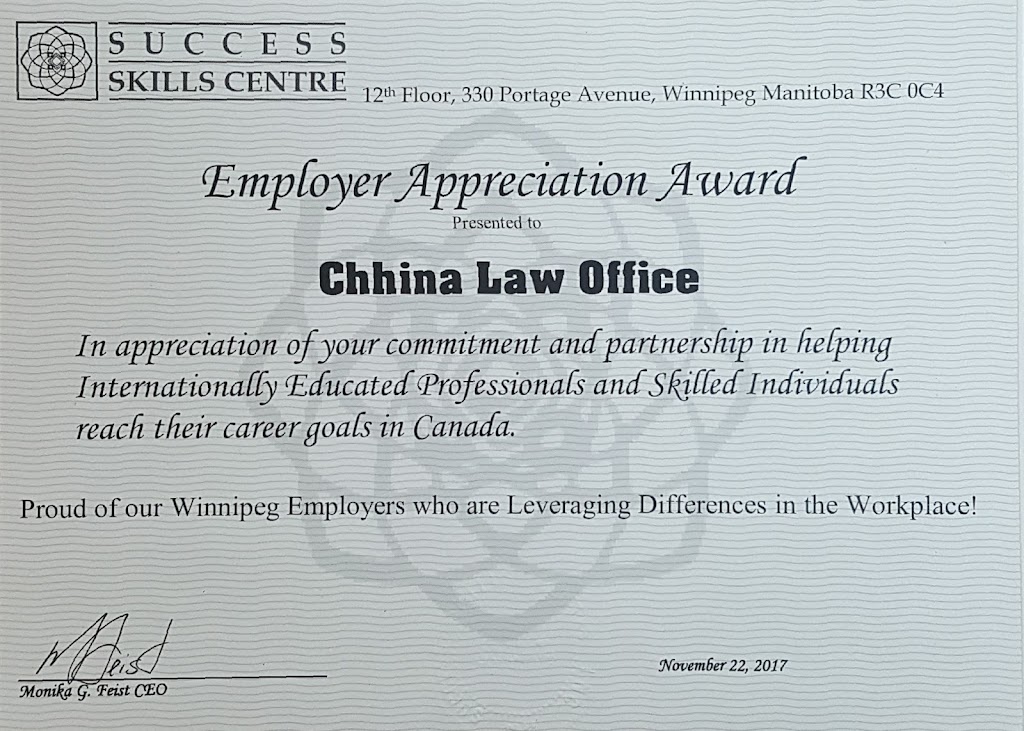 Chhina Law Office | 2116 Pembina Hwy, Winnipeg, MB R3T 2G8, Canada | Phone: (204) 691-6161