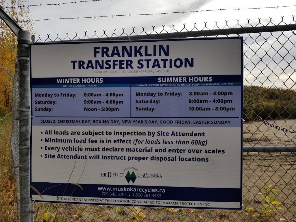 Dwight Transfer Station | 1020 Oxtongue Rapids Park Rd, Dwight, ON P0A 1H0, Canada | Phone: (705) 635-1667