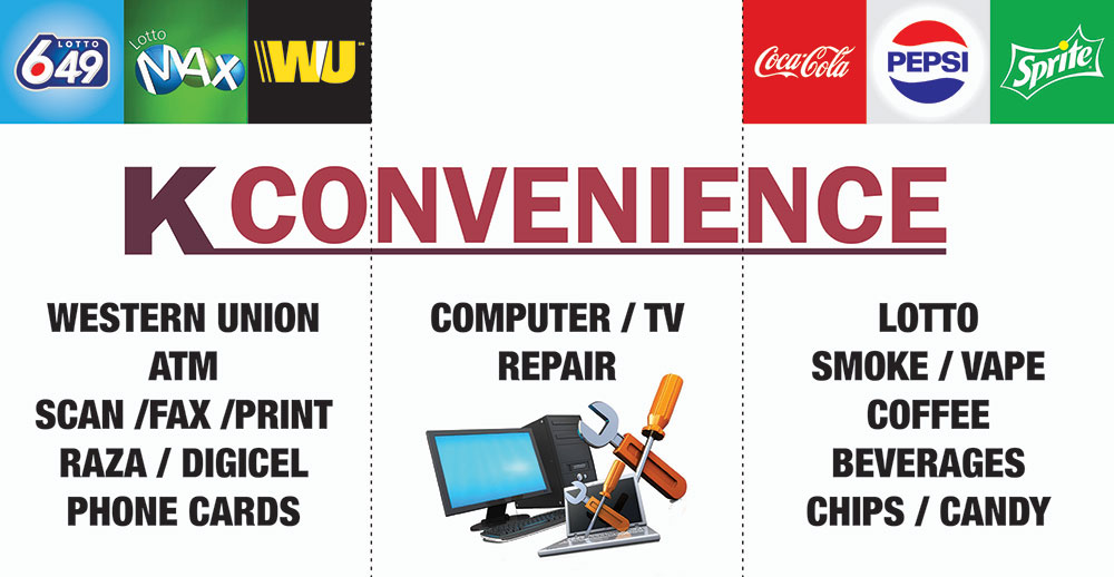 K convenieice | 333 Fairhill Ave, Brampton, ON L7A 3N9, Canada | Phone: (905) 495-6135