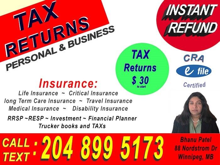 TAX Accounting & Payroll Bookkeeping Services | 88 Nordstrom Dr, Winnipeg, MB R3X 0A8, Canada | Phone: (204) 952-1273